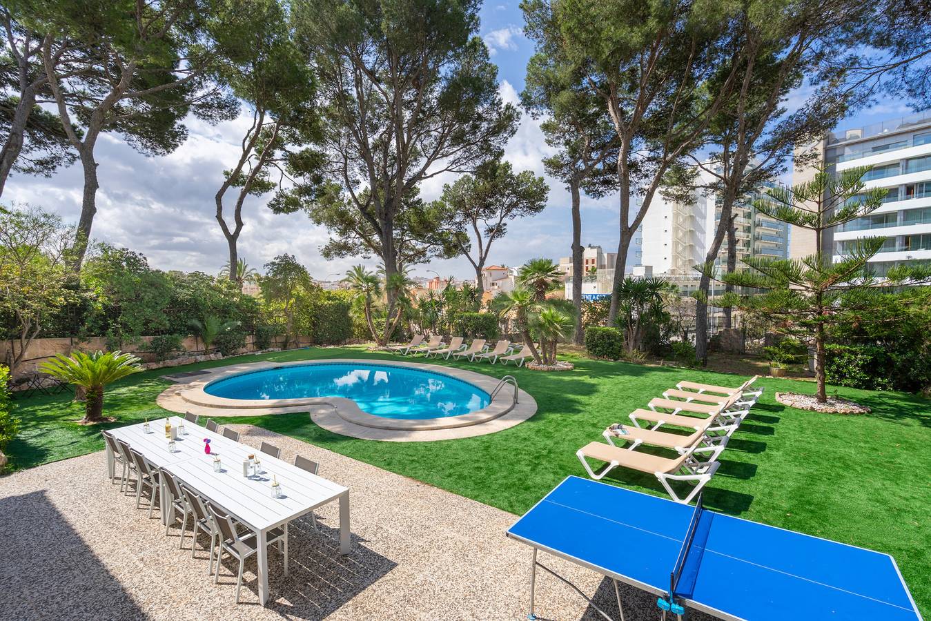 Villa for 12 personer med hage in Can Pastilla, Palma de Mallorca