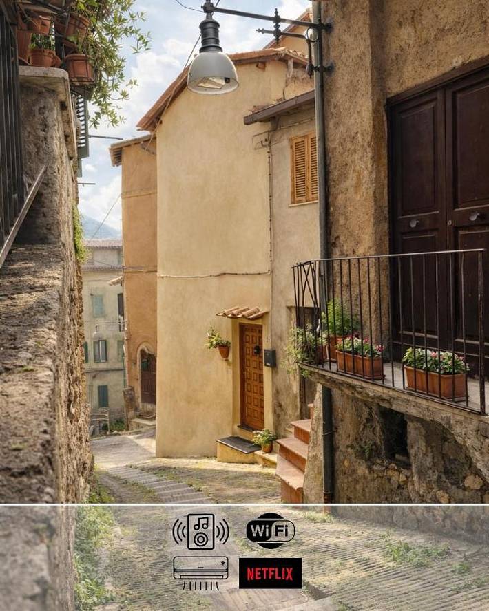 Appartamento per 4 persone, con balcone e panorama a Subiaco