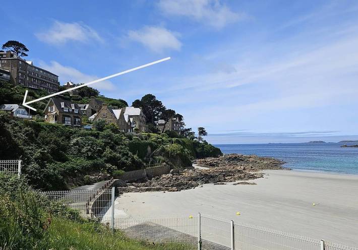 Location de vacances pour 4 personnes, avec balcon dans Plage Trestignel