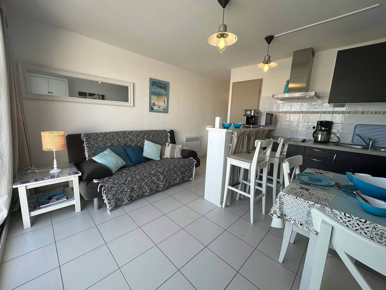 Ganze Wohnung, 2-Zimmer-Wohnung mit Balkon und Privatparkplatz in L'Herbaudière, Noirmoutier-en-l'Île