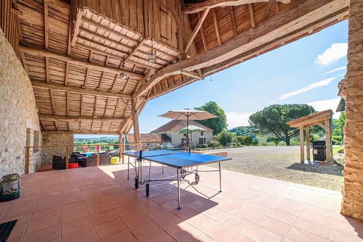 Ferienhaus für 14 Personen mit Ausblick in Castelmoron-sur-Lot, Marmande und Umgebung