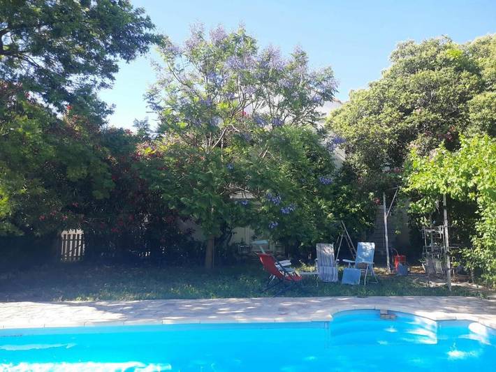 Appartement de vacances pour 6 personnes, avec Balcon et Terrasse ainsi que Jardin et Piscine