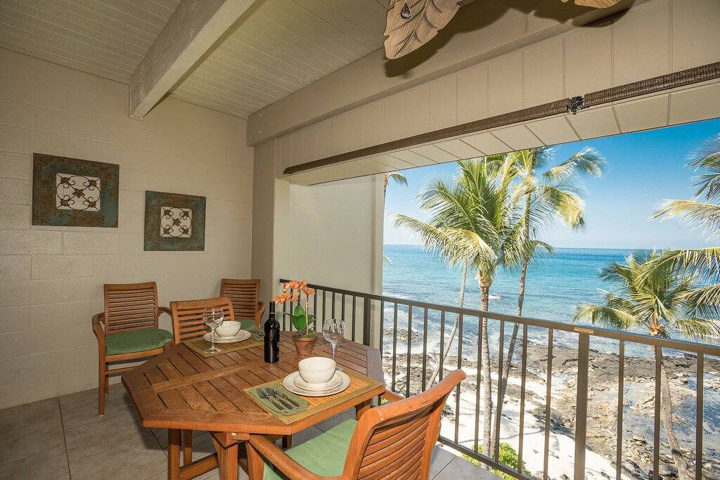 Ganze Wohnung, Oceanfront Luxury! - Erschwingliche Oceanfront Condo jetzt mit A / C !! in Komohana Kai, Holualoa