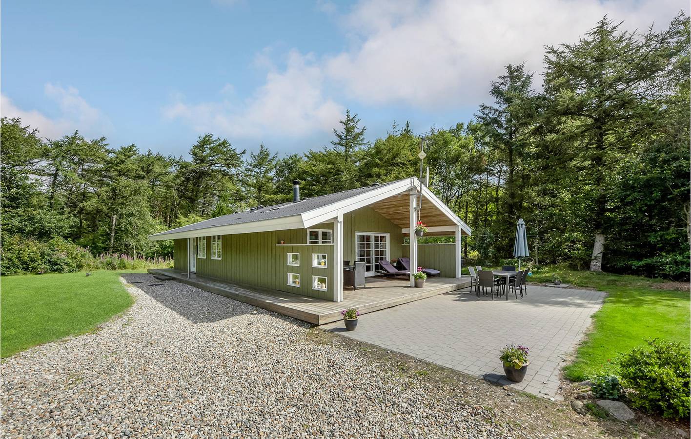 Ferienhaus für 6 Personen mit Terrasse in Tim, Ringkøbing-Skjern