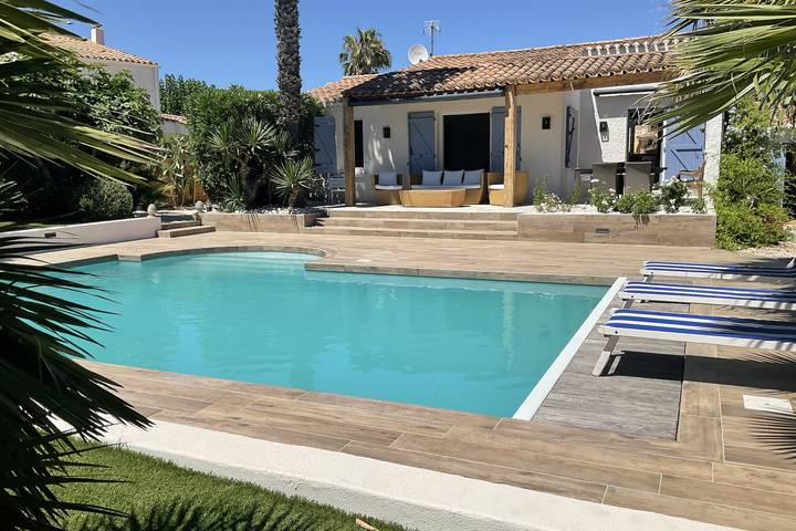 Villa pour 8 personnes, avec jardin ainsi que piscine et terrasse à Agde - 3