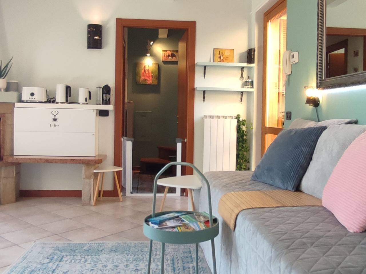 Oasi Azzurra - Drei-Zimmer-Wohnung in einer kleinen Villa mit Terrasse in Fonteno, Iseomeer