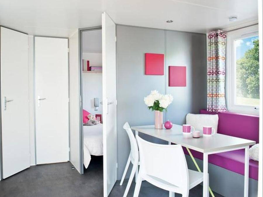 Camping Au Pigeonnier - Mobilheim 4 personen - Oleron in Le Château-d'Oléron, Côte de Beauté
