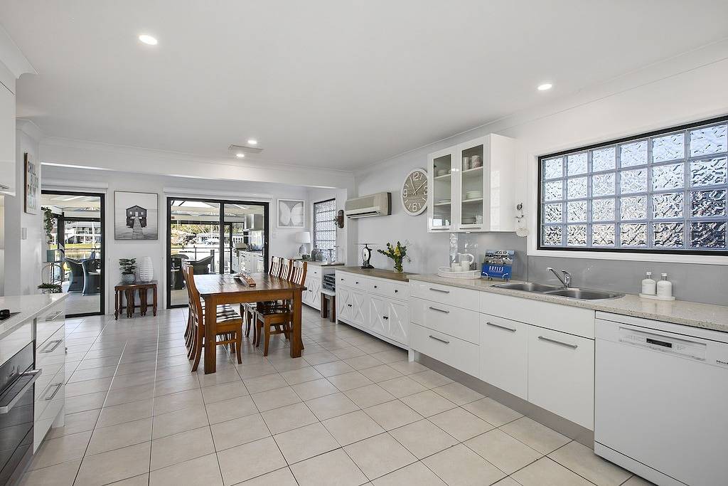 Wasservorderseite Oase - St. Huberts Insel in New South Wales