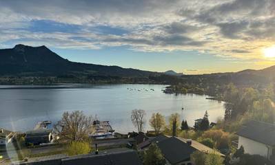 Ferienwohnung für 6 Personen, mit Seeblick und Garten sowie Ausblick in Mondsee (Stadt)
