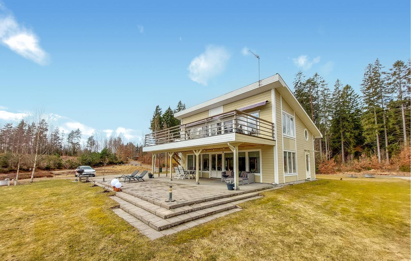 Ferienhaus für 4 Personen mit Ausblick in Bolmen