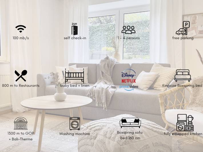 Ferienwohnung für 4 Personen, mit Terrasse in Bad Oeynhausen - 4