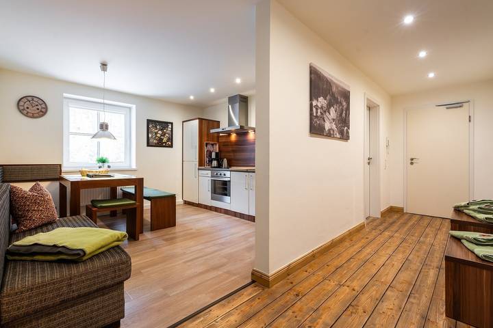 Ferienwohnung für 5 Personen, mit Garten und Sauna in Rosenthal-Bielatal