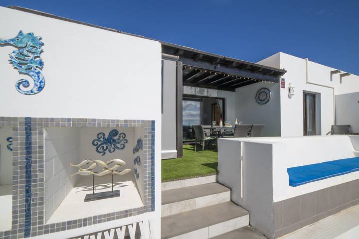 Ferienhaus für 10 Personen, mit Balkon und Meerblick auf Lanzarote - 4