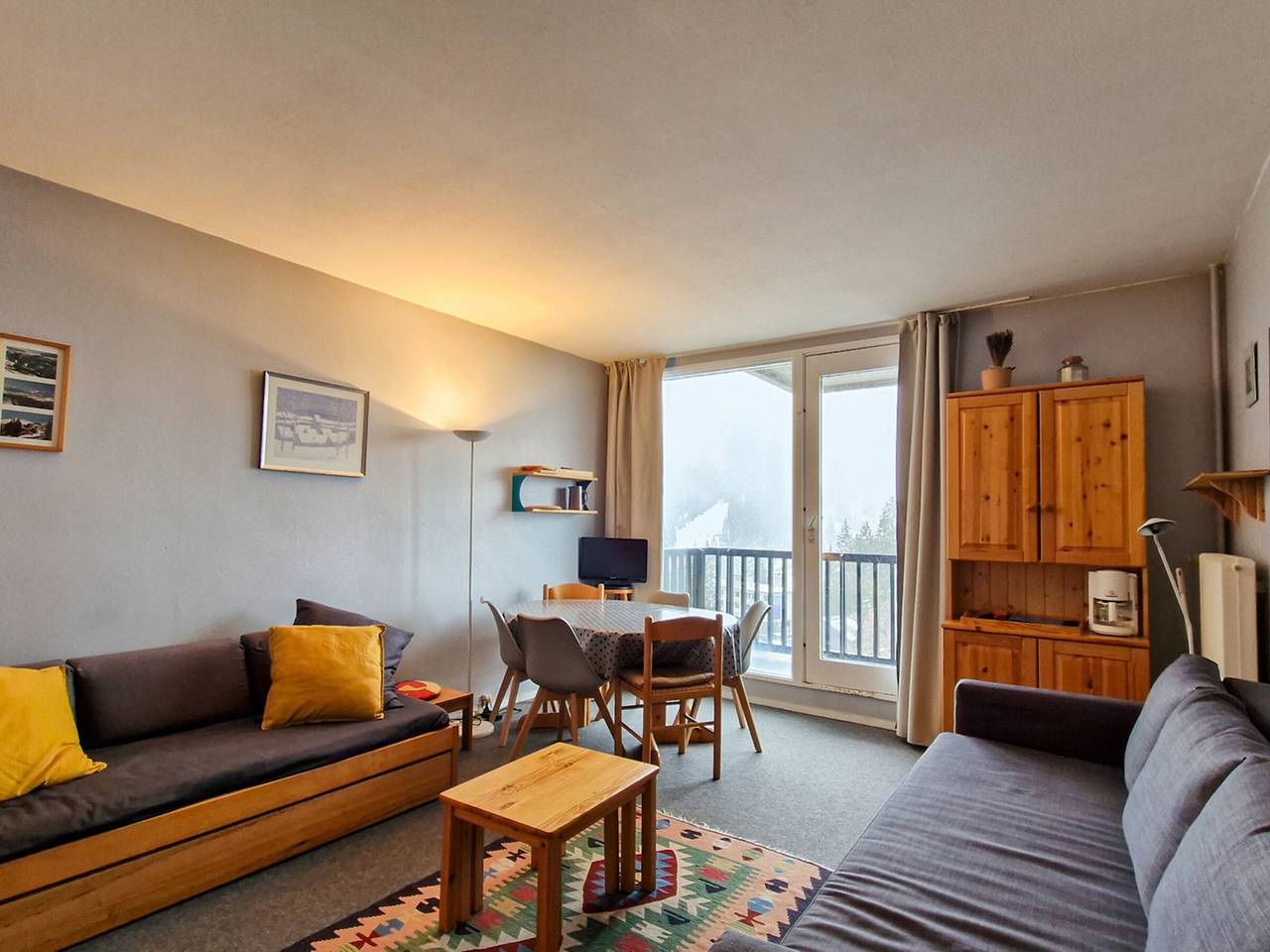 Studio entier, Studio lumineux avec balcon - Proche des pistes et commerces in Flaine, Arâches-la-Frasse