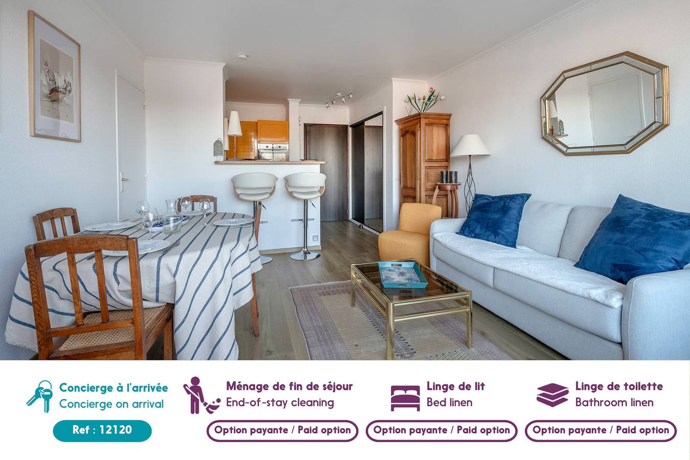 Entire apartment, Flat for 2 adults and 1 child - View of the Port in La Baule-Escoublac, Côte d'Amour