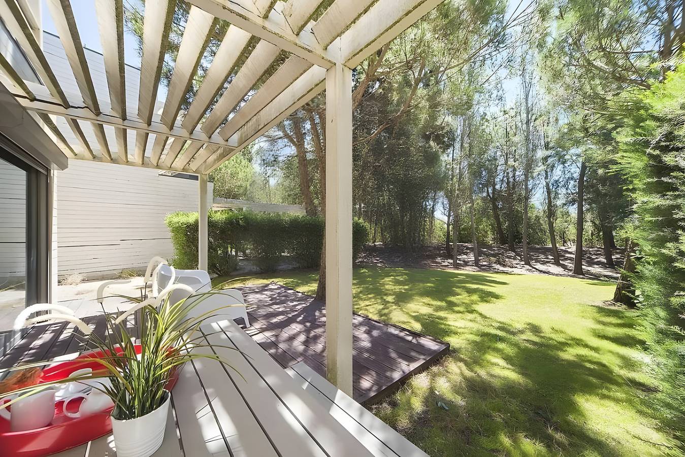 Ferienhaus 'Casa Tróia' mit privatem Garten, Wlan und Klimaanlage in Praia Tróia Mar, Carvalhal