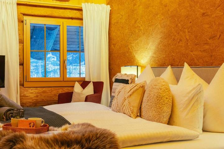 Ferienwohnung für 2 Personen, mit Balkon und Terrasse sowie Garten und Sauna