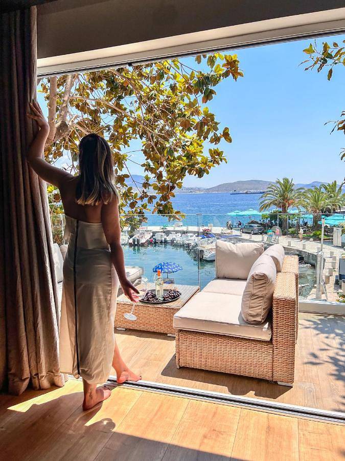 Hotel dla 2 osób, z widok i taras w Saranda