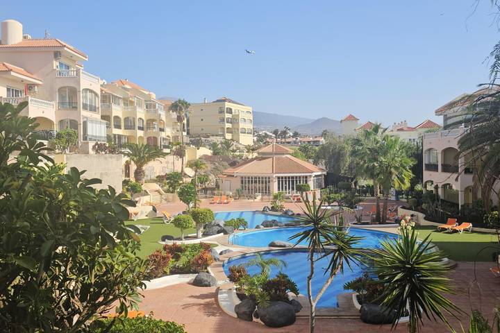 Appartamento per 5 persone, con balcone e giardino nonché piscina a Golf del Sur