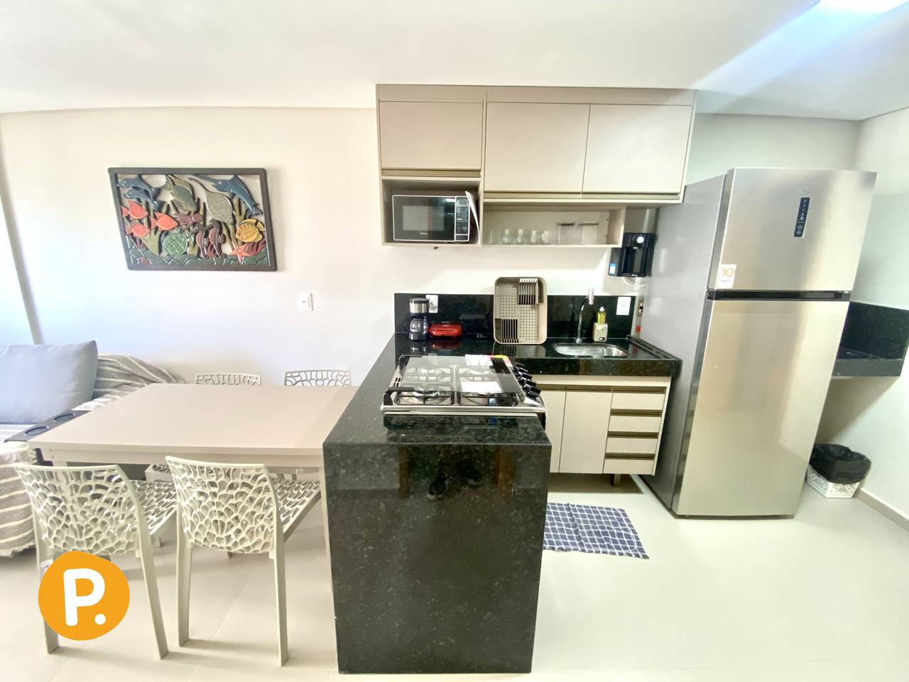 Geheel appartement, Vakantieappartement voor 6 personen met balkon in Cabo Branco, João Pessoa (gemeente)