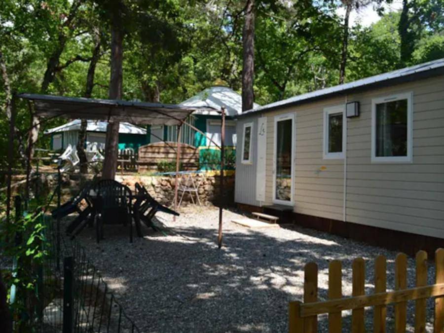 Camping Campasun le Soleil - Mobilhome 5 personas - Mobil home Provence 2 habitaciones in Esparron-de-Verdon, Parc naturel régional du Verdon
