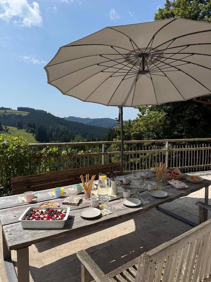 Ferienhaus für 15 Personen, mit Garten und Ausblick in Buchenberg