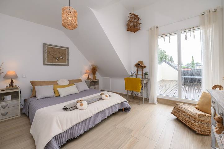 Appartement de vacances pour 4 personnes, avec jardin et vue sur le lac