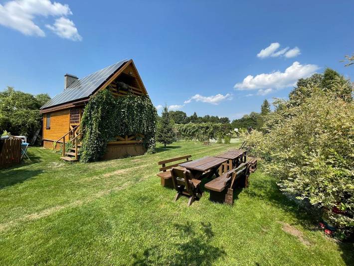 Glamping dla 5 osób, z Balkon i Taras oraz Ogród i Basen na Podlasie