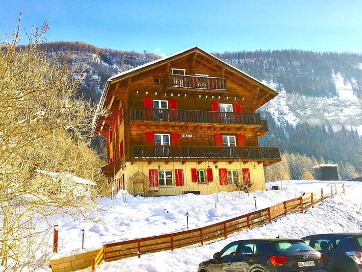 Hütte für 5 Personen, mit Terrasse in Leukerbad