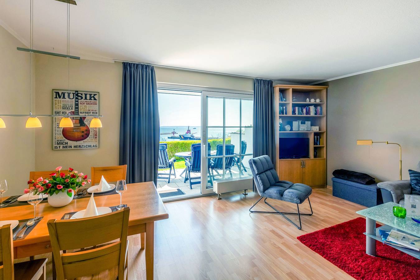 Ganze Ferienwohnung, Ferienhaus Trelleborg, Wohnung 1 Meerblick in Sassnitz, Nationalpark Jasmund