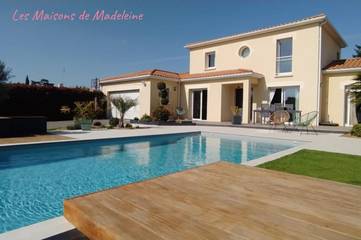 Gîte pour 6 personnes, avec piscine ainsi que vue et jardin dans Lac de Grand-Lieu