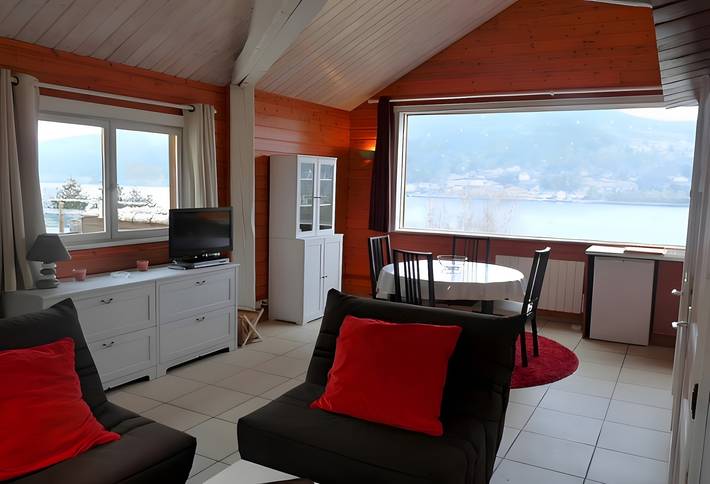 Monolocale intero, Chalet sul Lago con Vista Mozzafiato e Terrazza Esclusiva per 4 Persone in Lago di Gérardmer, Gérardmer