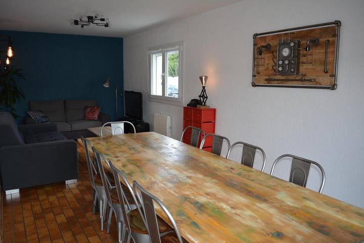 Maison de vacances pour 10 personnes, avec sauna ainsi que vue et jardin