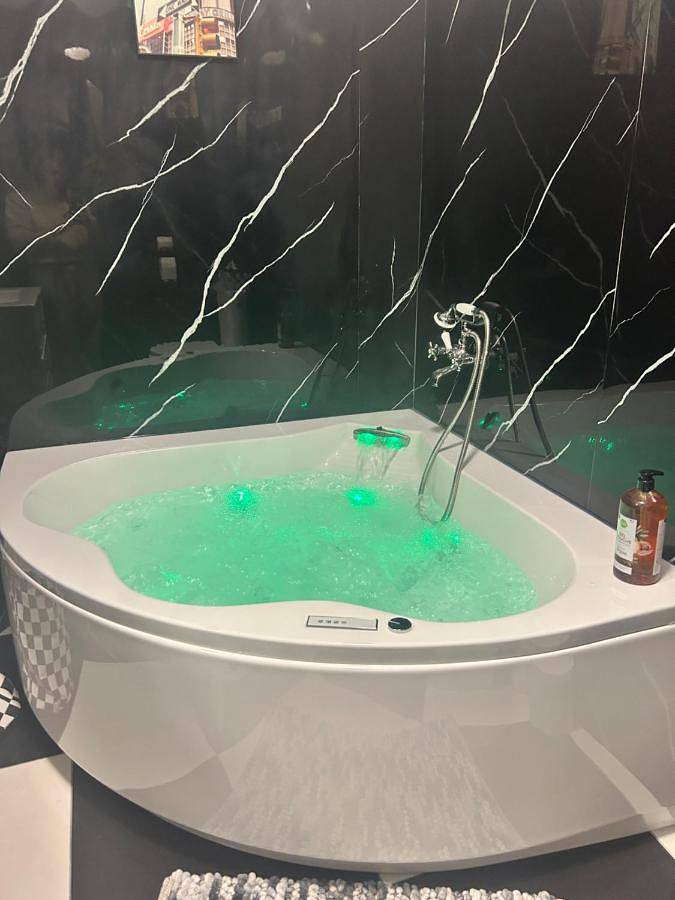 Appartement entier, Suite Rétro Chic avec Spa en Terrasse in Biache-Saint-Vaast, Région d'Arras