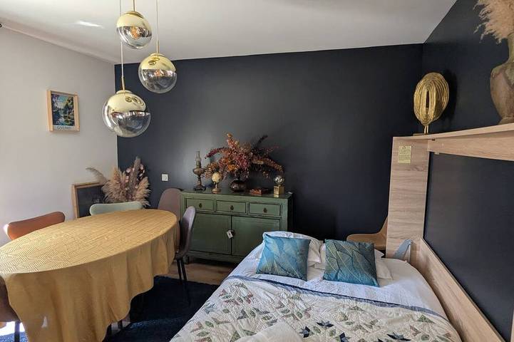 Ferienhaus-Familie-Gartenblick-Ensuite mit Dusche in Vernon (Normandie), Évreux und Umgebung
