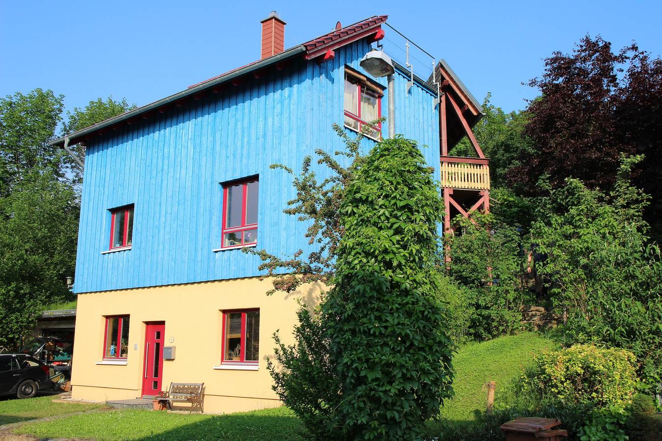 Ganze Ferienwohnung, Ruhige Ferienwohnung mit Blick auf Jena - Ferienwohnung mit 2 Räumen in Kernberge, Jena