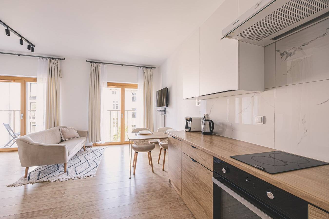 Ganze Wohnung, Cuero | Minimalistyczne Studio | Skandynawski Design in Bromberg, Kujawien-Pommern