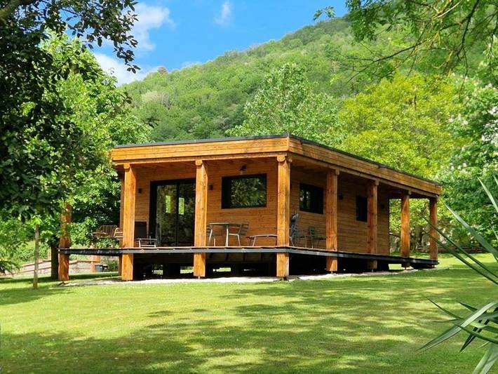 Chalet pour 4 personnes, avec vue et jardin