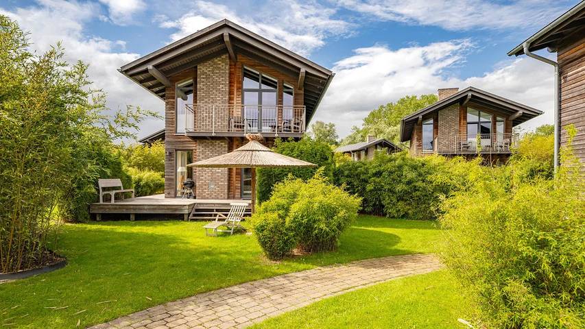 Ferienhaus mit Meerblick für 6 Personen, mit Garten und Sauna sowie Terrasse, mit Haustier