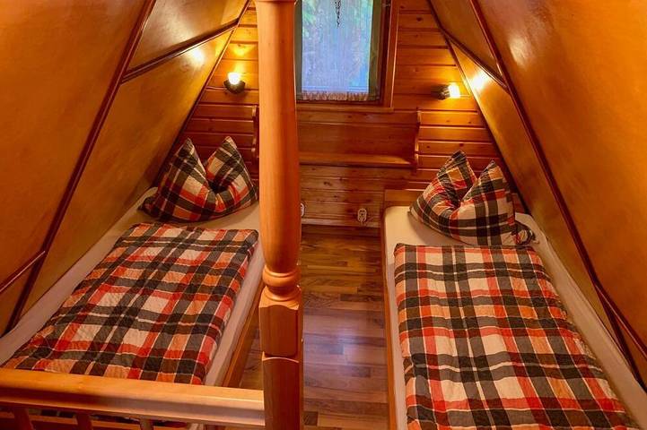 Blockhütte für 4 Personen, mit Balkon, mit Haustier in Klingenthal - 2