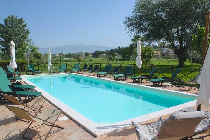 Maison de campagne pour 4 personnes, avec vue et sauna ainsi que jardin et piscine à Bevagna - 3