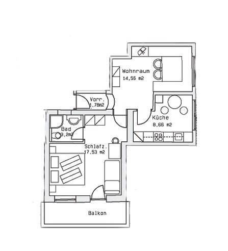 Ferienwohnung für 4 Personen, mit Balkon in Zwieselstein - 4