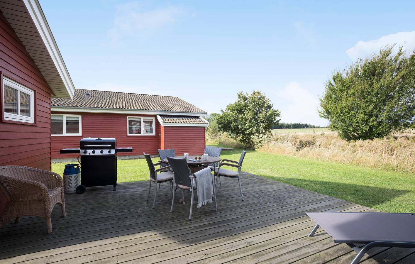 Feriehus for 6 personer med terrasse in Rø, Gudhjem