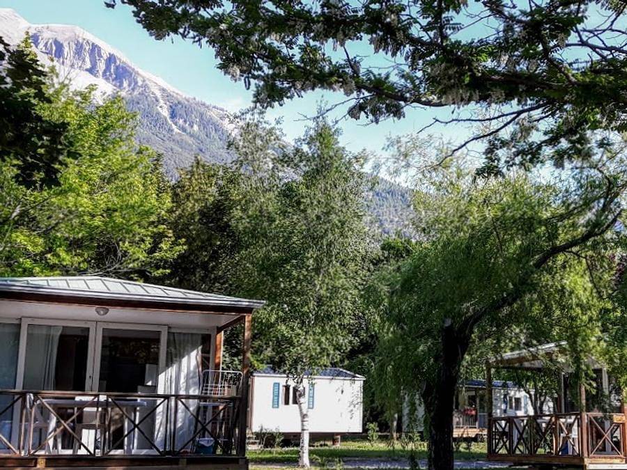Camping Le New Rabioux - Mobilhome 6 personas in Châteauroux-les-Alpes, Parque Nacional de los Ecrins