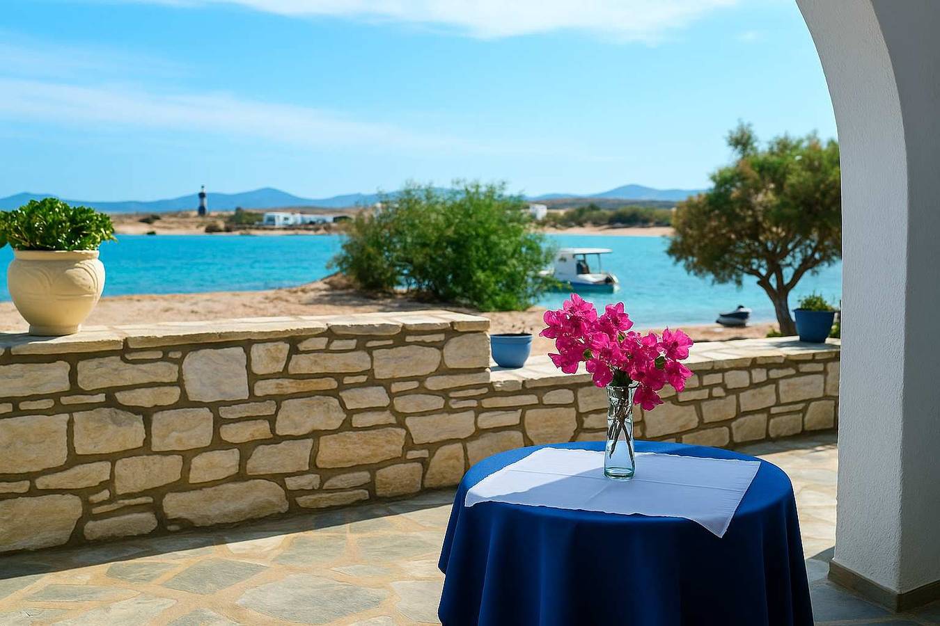 Bed and Breakfast für 5 Personen mit Balkon/Terrasse in Naousa, Paros