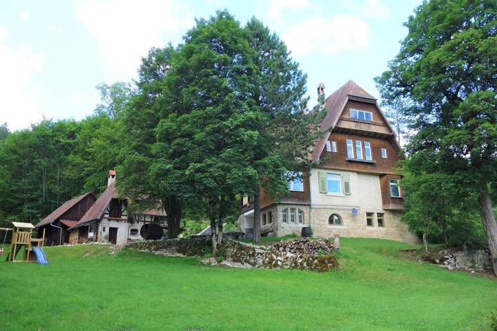 Ferienwohnung für 5 Personen, mit Terrasse und Garten sowie Ausblick in Beuron
