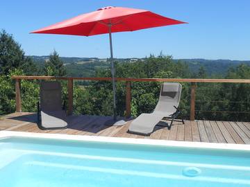 Chambre d’hôte pour 2 personnes, avec piscine et jardin en Corrèze