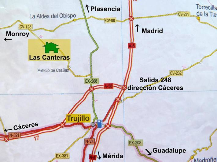 Casa rural para 2 personas, con vistas y jardín, Se admiten mascotas en Comarca de Trujillo - 4