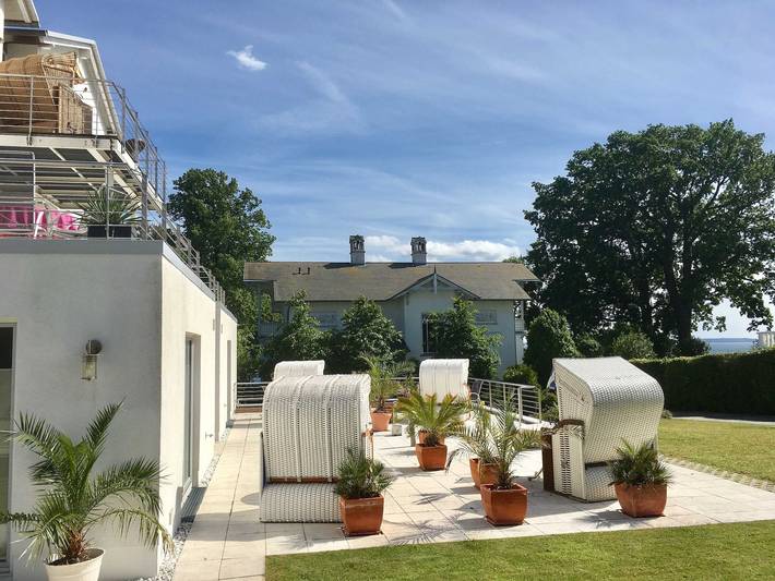 Ferienwohnung für 2 Personen, mit Garten und Terrasse sowie Seeblick, mit Haustier in Sassnitz