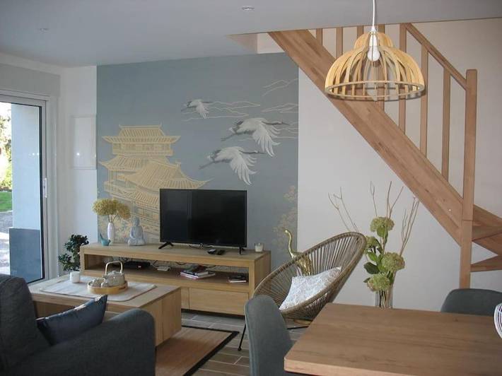 Location de vacances pour 4 personnes, avec Jacuzzi ainsi que Terrasse et Jardin à Wailly-Beaucamp